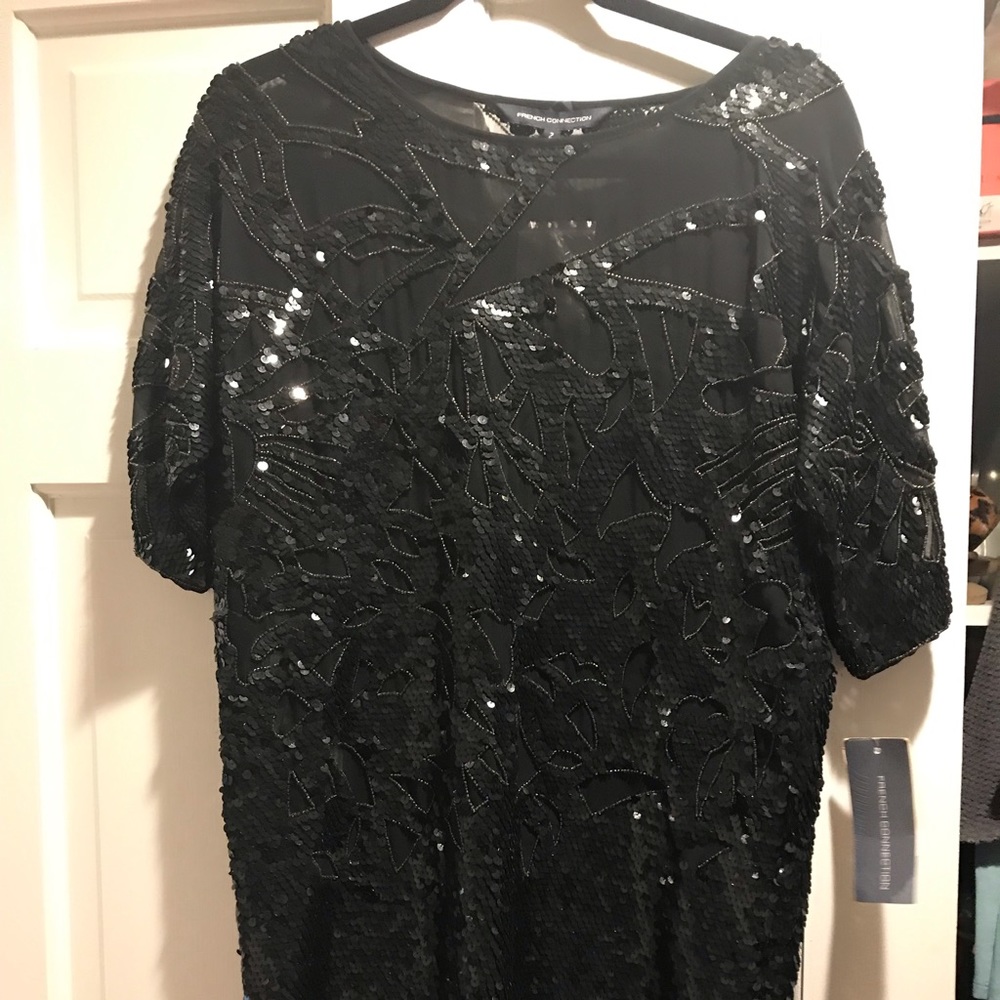 French connection size 2 beaded dress NEW